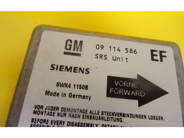 Блок подушек безопасности 09114586   Opel Tigra A