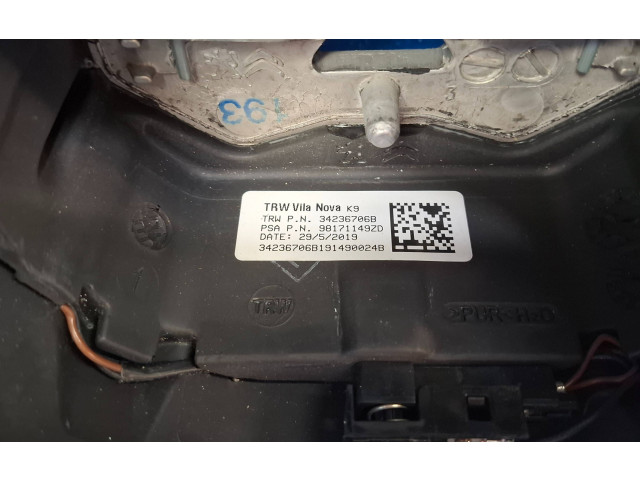 Руль Peugeot Partner III 2018 - года 98171149ZD, 34236706B