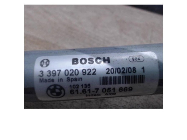 Моторчик дворников 61617051669, 61617051669 BMW X3 E83