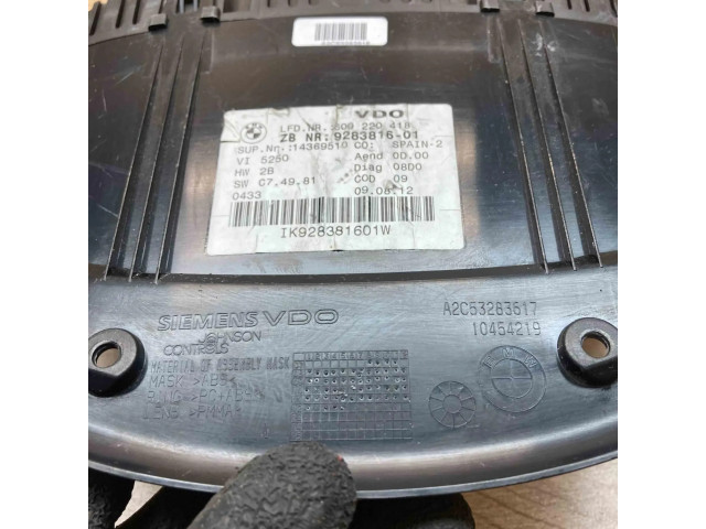 Přístrojová deska BMW X1 E84 2009 9283816, A2C53283617