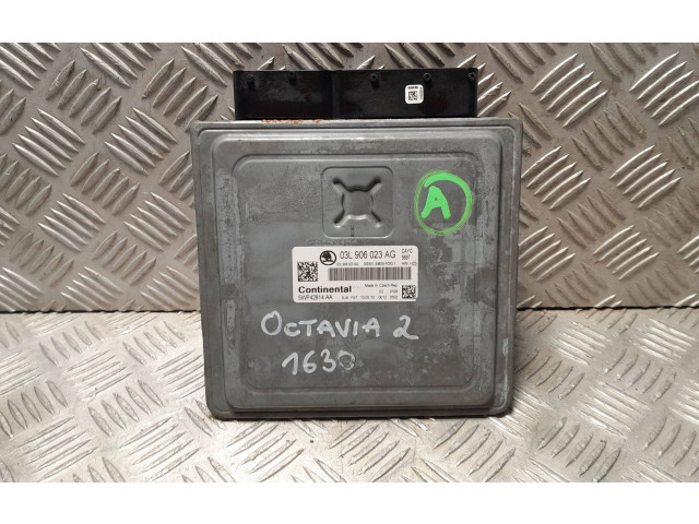 Блок управления двигателя 03L906023AG, 5WP42814AA Skoda Octavia Mk2 (1Z)