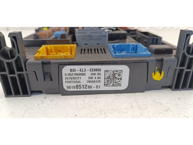 Модуль управления BSM 9819851280 Citroen C3 Aircross