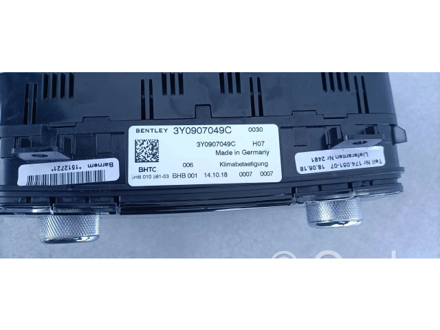 Блок управления климат-контролем 3Y0907049C Bentley Mulsanne