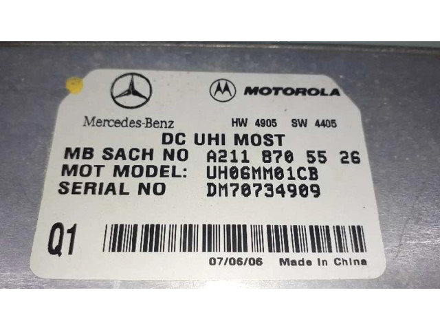 Блок управления A2118705526, UH06MM01CB   Mercedes-Benz GL X164
