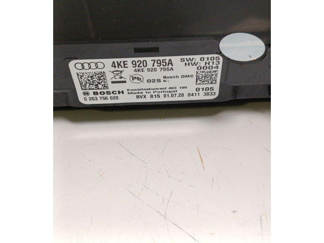 Панель приборов 4KE920795A, 0263756020 Audi e-tron
