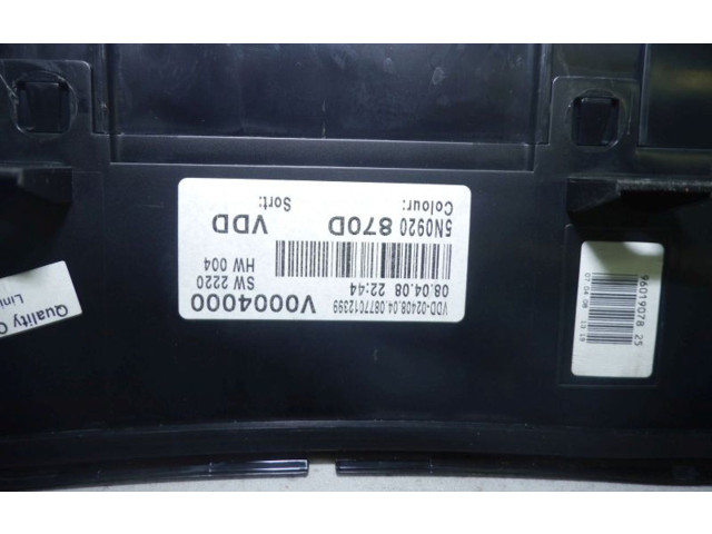 Přístrojová deska Volkswagen Tiguan 2007 5N0920870D, 5N0920870D