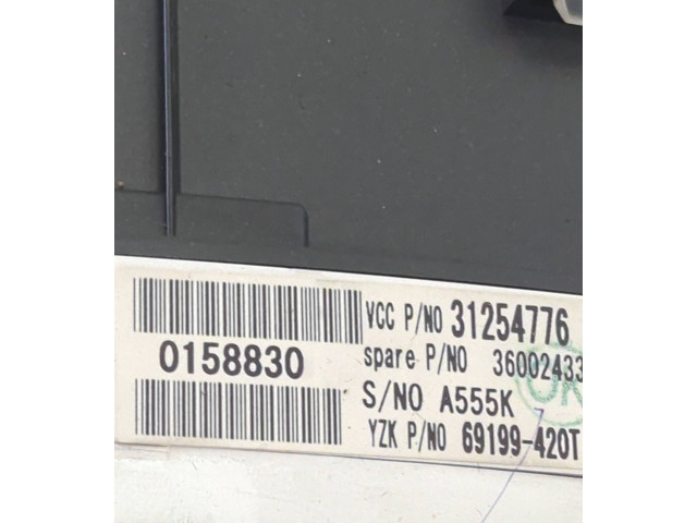 Přístrojová deska Volvo C30 2008 31254776, 36002433