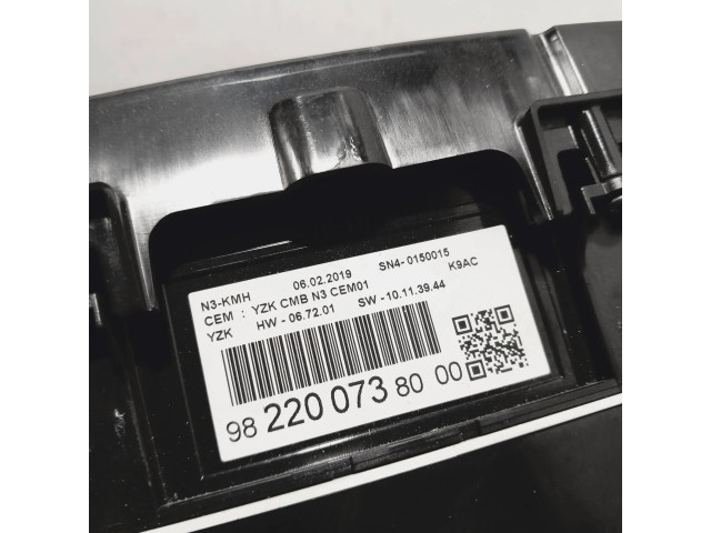 Přístrojová deska  Citroen Berlingo 2020 9822007380, 982200738000  