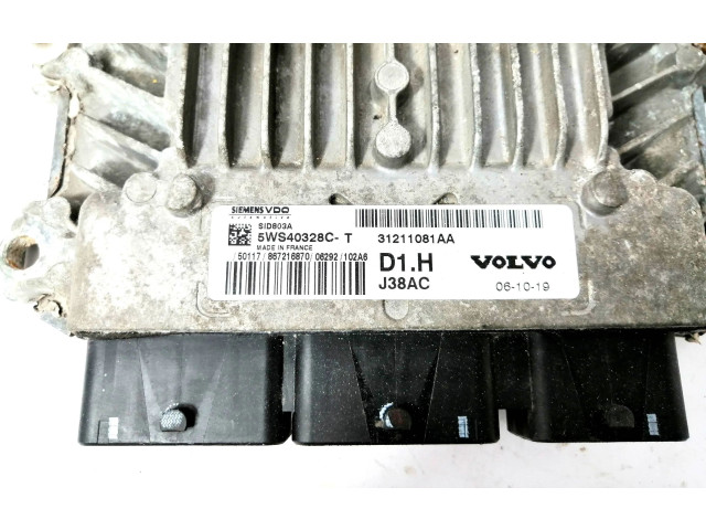 Блок управления двигателя 31211081AA, 5WS40328CT   Volvo V50