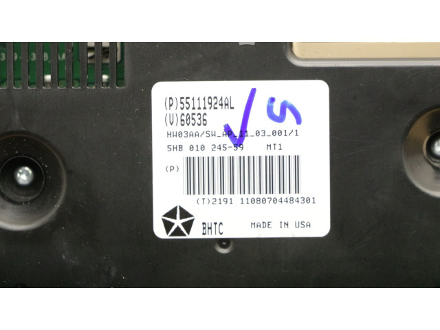 Блок управления климат-контролем 55111924AL, 55111924AL   Jeep Grand Cherokee