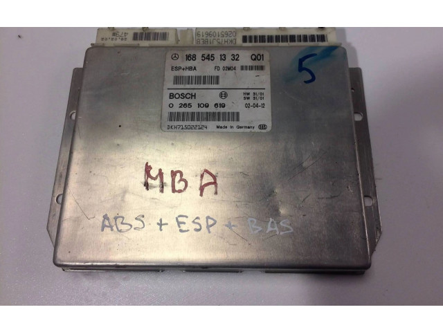 Блок управления АБС 1685451332, 0265109619   Mercedes-Benz A W168