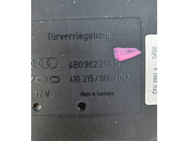 Блок комфорта 4B0962258N, 410215006012 Audi A6 S6 C5 4B