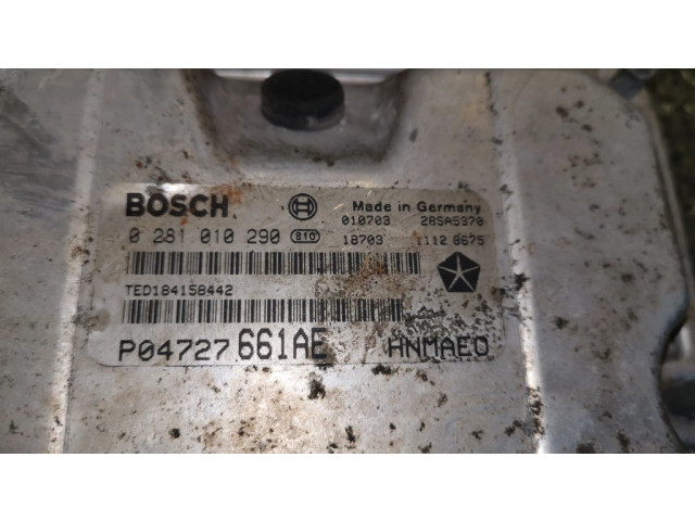 Řídící jednotka 0281010290, P04727661AE Chrysler Voyager 2002