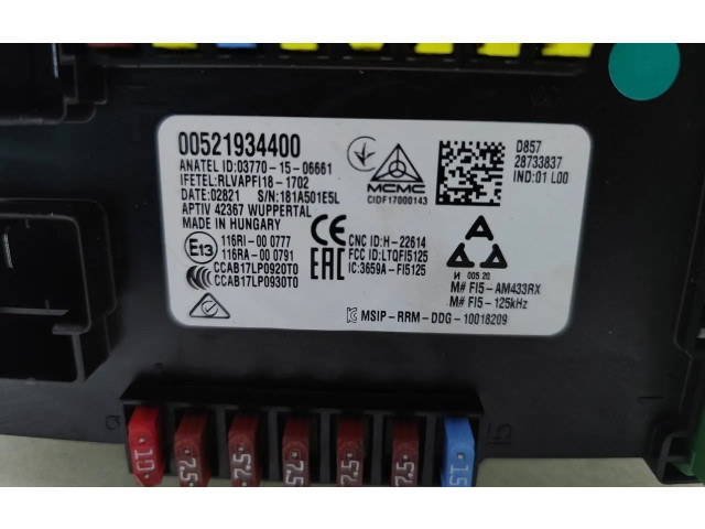 Блок комфорта 00521934400   Jeep Renegade   