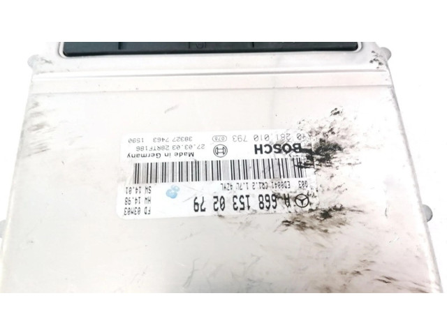 Řídící jednotka A6681530279, 0281010793 Mercedes-Benz A W168 2003