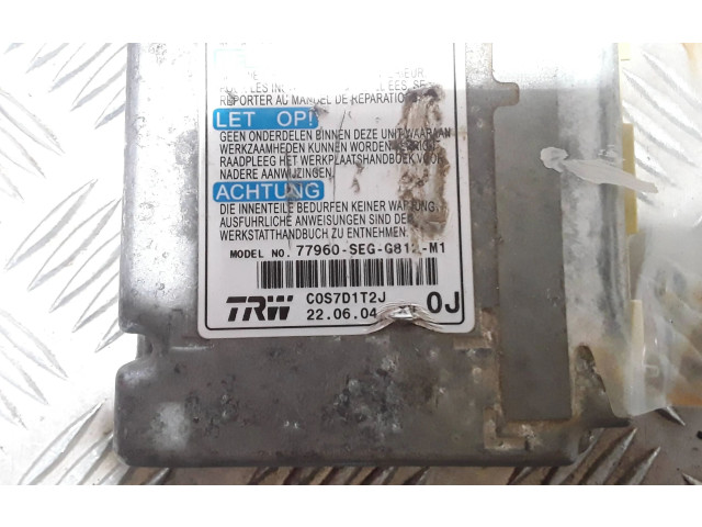 Блок подушек безопасности 77960SEGG812M1, C0S7D1T2J   Honda Accord