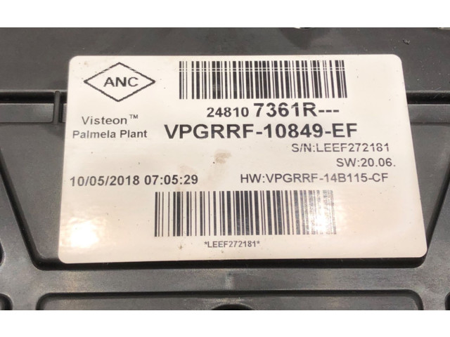 Přístrojová deska  Renault Clio IV 2018 248107361R  