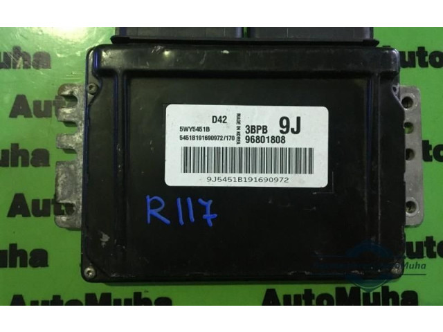 Блок управления двигателем Блок управления 96801808   Chevrolet Matiz