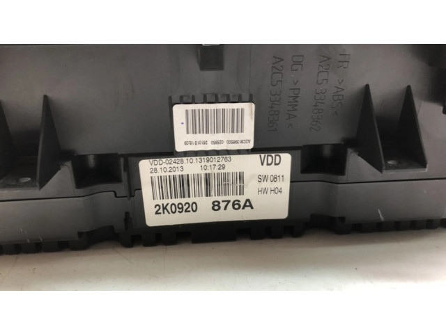 Панель приборов 2K0920876A   Volkswagen Caddy       