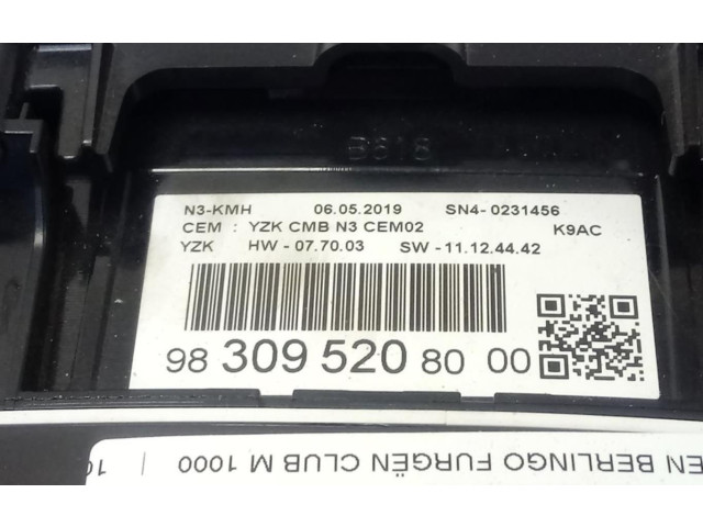 Přístrojová deska  Citroen Berlingo 2019 9830952080  