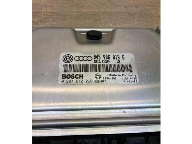 Блок управления двигателем Блок управления 045906019G, 0281010220   Audi A2