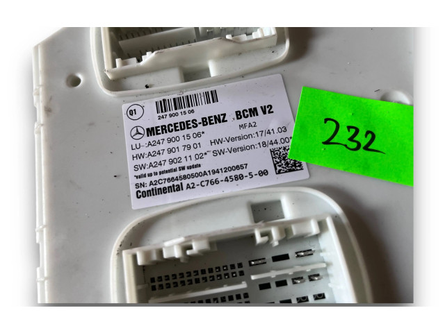 Блок комфорта S232, A2479001506 Mercedes-Benz GLB x247