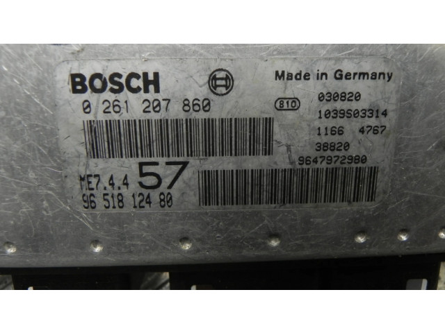 Řídící jednotka 9651812480 Citroen C3 Pluriel 2003