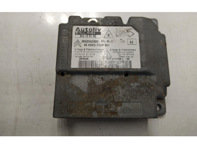 Блок подушек безопасности 9662643980 Citroen C4 I