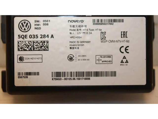 Блок управления 5QE035284A, 5QE035284A Volkswagen Golf VII