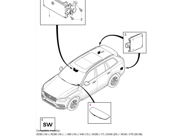 Дисплей 39828071 Volvo XC90