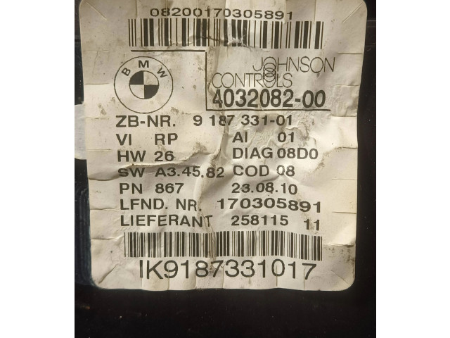 Přístrojová deska BMW 1 E82 E88 2009 9187331, 403208200