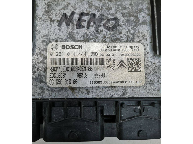 Блок управления двигателя 9661586080, 9665691680 Citroen Nemo