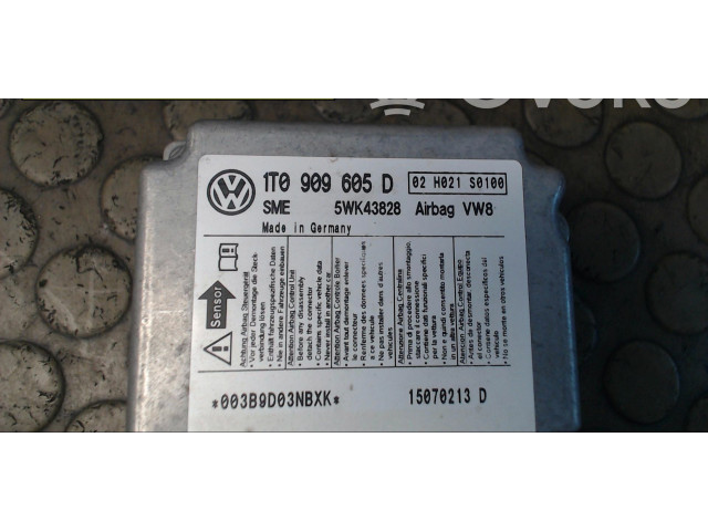 Блок подушек безопасности 1T0909605D, 1T0909605D004   Volkswagen Touran I
