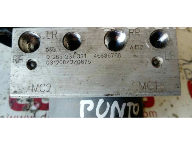 Блок АБС 0265231331, ABS   Fiat  Punto (188)  1999-2010 года