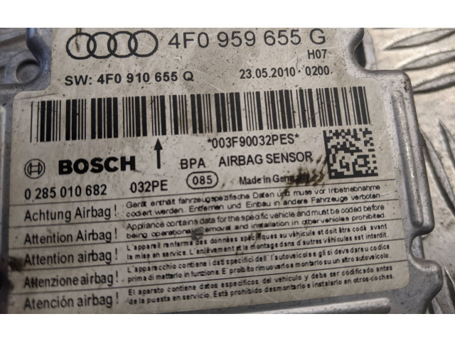 Блок подушек безопасности 4F0959655G, 0285010682   Audi A6 S6 C6 4F