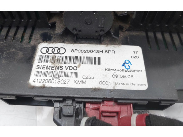 Блок управления климат-контролем 8P0820043H Audi A3 S3 8P