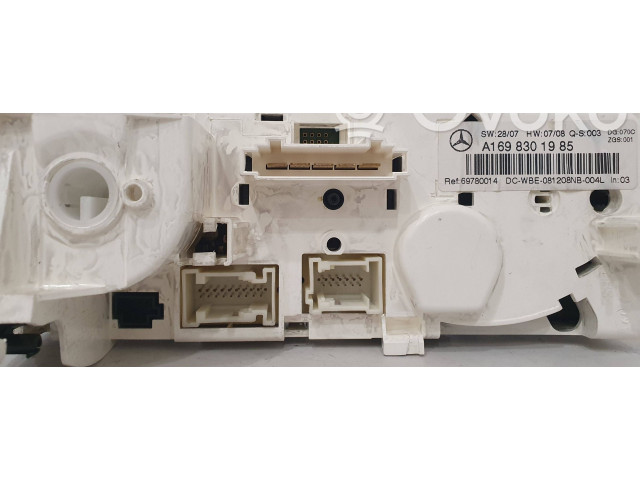 Блок управления климат-контролем A1698301985, 69780014 Mercedes-Benz A W169