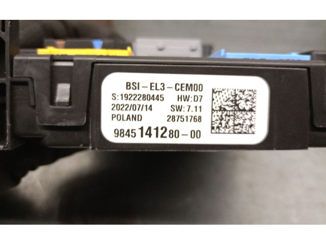 Pojistková skříňka Řídící jednotka BSM 9845141280 Toyota Proace 2022