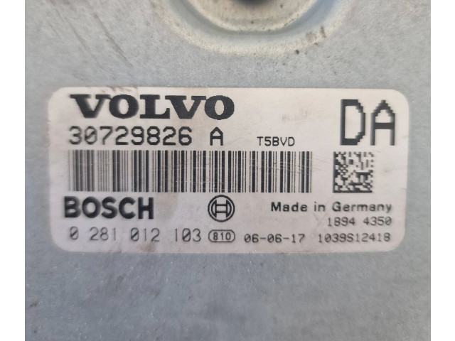 Блок управления двигателя 30729826a, 1039S12418 Volvo XC90