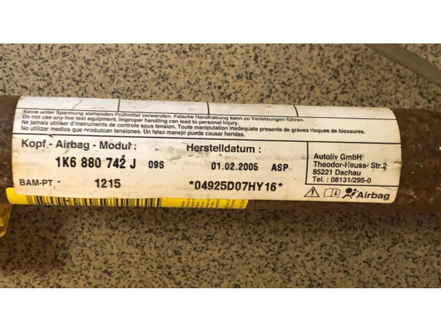 Боковая подушка безопасности 1K6880742J, VW3504TR Volkswagen Golf V