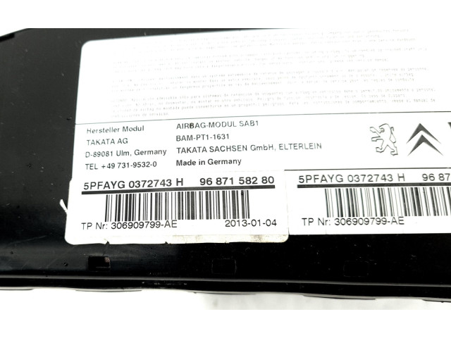 Подушка безопасности в сиденье 9687158280, 9687158280 Citroen DS4