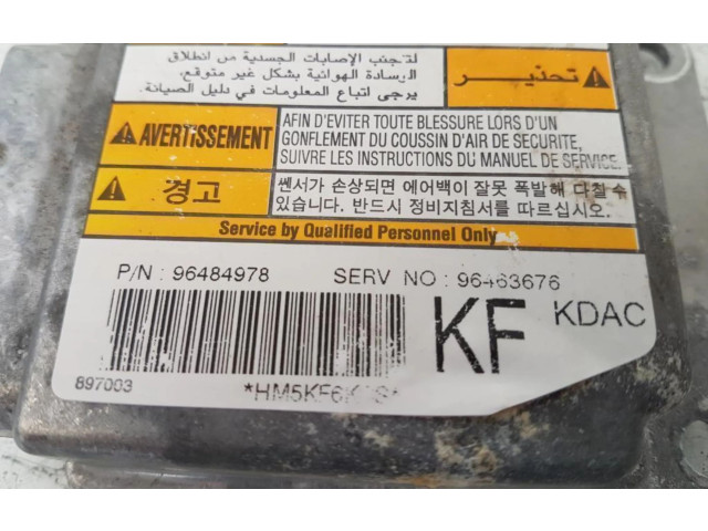 Блок подушек безопасности 96484978, 96484978   Chevrolet Matiz