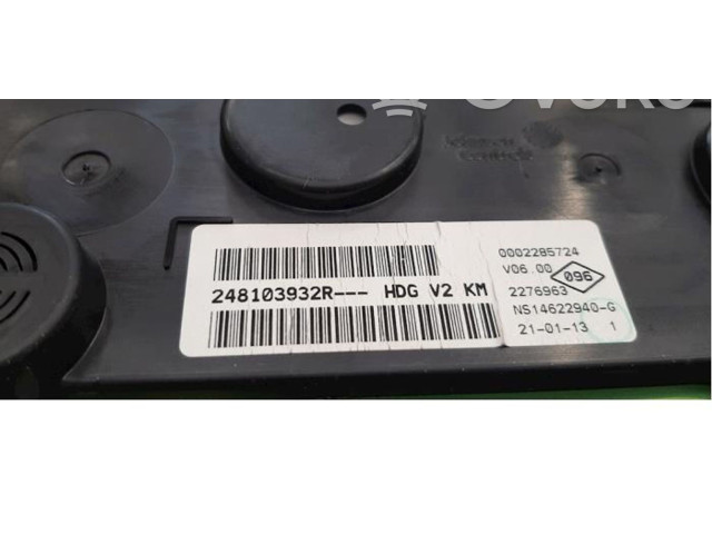 Панель приборов 248103932R Dacia Lodgy