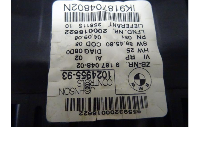 Přístrojová deska BMW 1 E81 E87 2008 62109283804, 62109283804