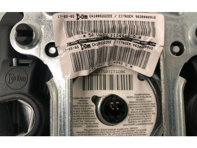 Подушка безопасности водителя 96380009VD, 96380009VD Citroen C2