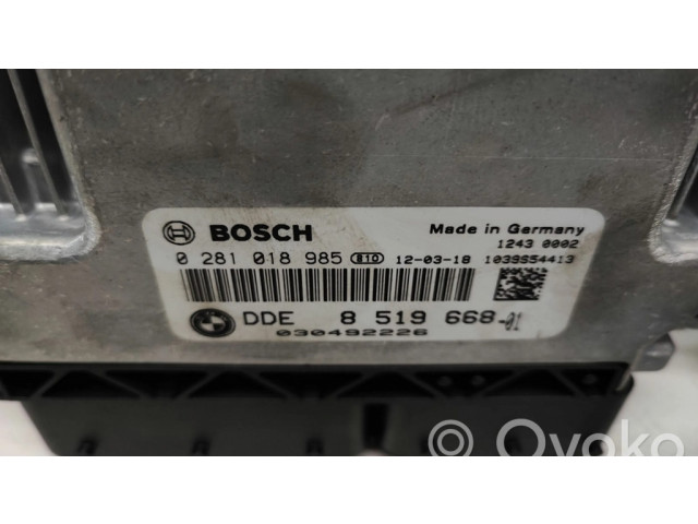 Řídící jednotka 8519668, 0281018985 BMW 3 E92 E93 2011