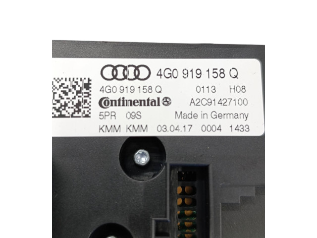 Блок управления климат-контролем 4G0919158Q   Audi A6 S6 C7 4G