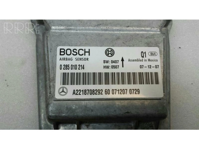 Блок подушек безопасности A2218708292   Mercedes-Benz S W221