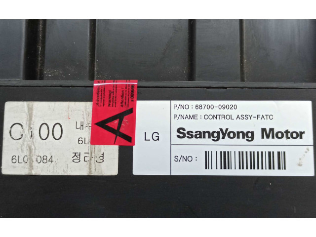 Блок управления климат-контролем 6870009020, 68700-09020 SsangYong Actyon
