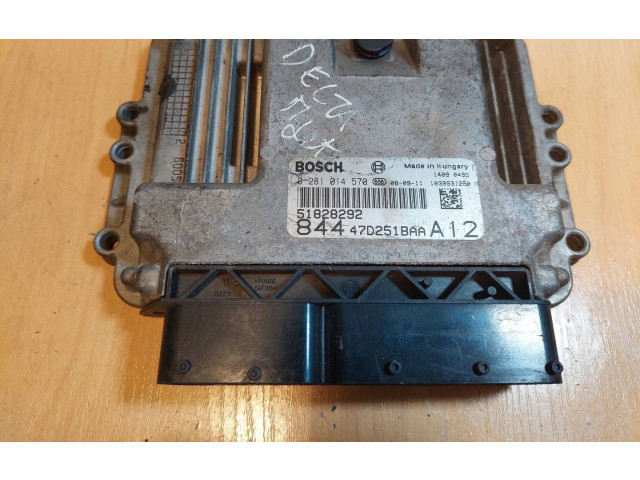 Блок управления двигателем Блок управления 0281014570, 51828292 Lancia Delta